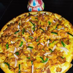 A picture of Cheesy Fajita Chunks Pizza 🍕🍕.