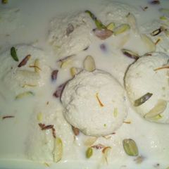 A picture of Homemade Rasmalai.
