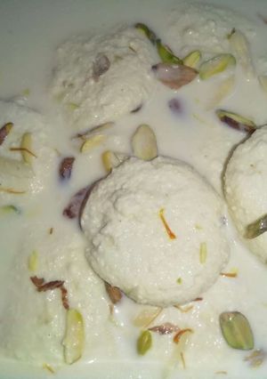 A picture of Homemade Rasmalai.