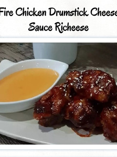 Foto resep Fire Chicken Drumstick Cheese Sauce Richeese