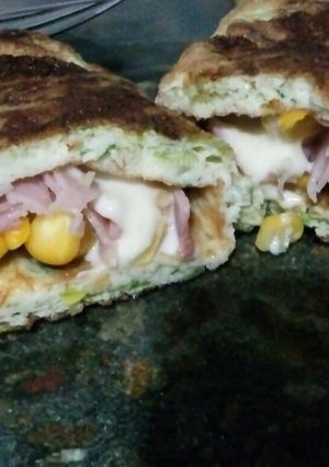 Una foto de Omelette de verdeo