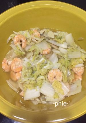 Foto resep Cah sawi putih udang