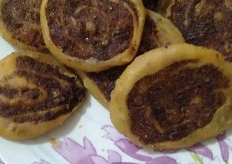 Simple Way to Prepare Ultimate Potato and mince pinwheels