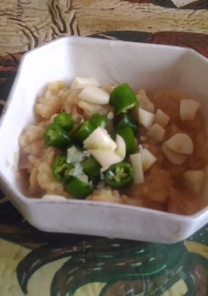 A picture of Suran ki chutney.