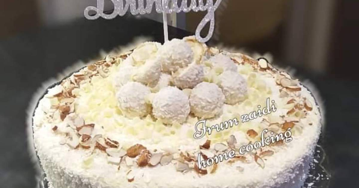 Raffaello Cake Recipe - Delightful Almond Coconut Cake