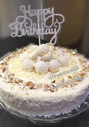 A picture of 🎂Raffaello Cake🎂(Almond Coconut Cake).
