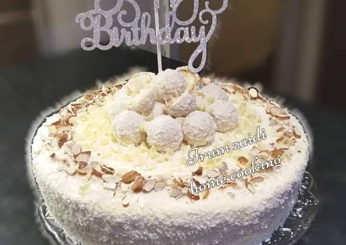 Step-by-Step Guide to Prepare Favorite 🎂Raffaello Cake🎂 (Almond Coconut Cake)