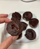 Rollitos saludables de chocolate al microondas