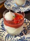 Tiramisu tomates, fraises et Limoncello