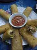 Chicken cheese spring roll