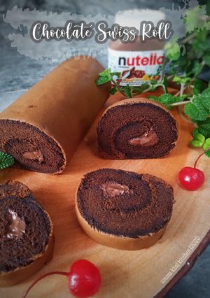 Foto resep Bolu gulung coklat / Chocolate Swiss Roll