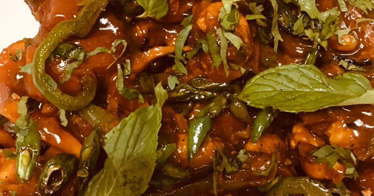 Cauliflower Manchurian in Air fryer theme challenge Recipe by Binaka