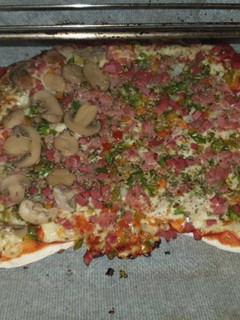 Una foto de Pizza casera 🤣🤣