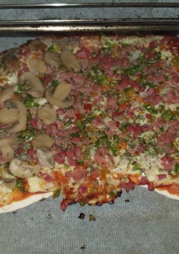 Una foto de Pizza casera 🤣🤣