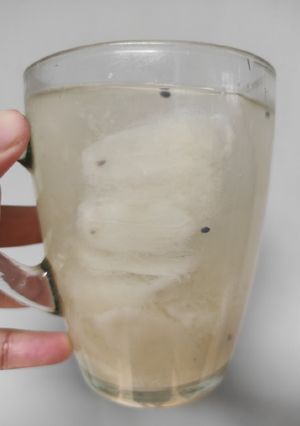 Foto resep Es Sirsak Selasih Sederhana