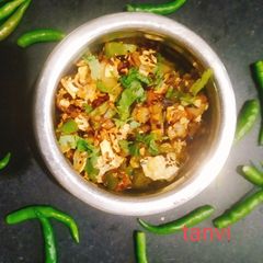 A picture of Papad ki sabji.