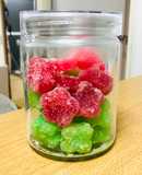 Mứt bí hồng phai xanh thắm