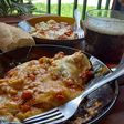 Lasaña con salsa boloñesa