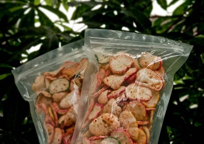 Krupuk seblak kering pedas