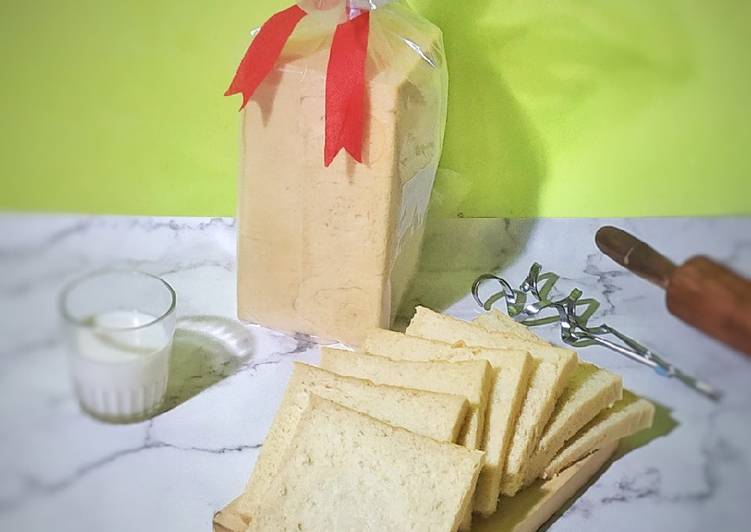 makanan Roti Tawar Sandwich || With Condensed Milk yang Menggugah Selera