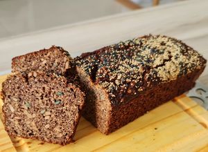 Una foto de Pan de lentejas (sin remojar) y avena