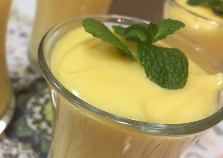 Puding Susu tepung custard