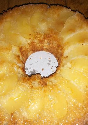 Una foto de Torta de manzana 🍎 invertida
