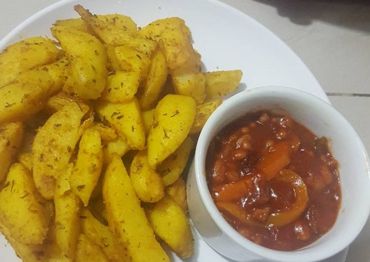 Simple Way to Prepare Favorite Oven Roasted Potatoes || Refried Beans