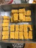 Nugget ayam, otak sapi, wortel
