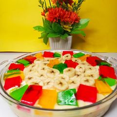Rainbow Fruit Custard A picture of Rainbow Fruit Custard.