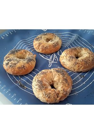 Φωτογραφία της συνταγής Bagels της δίαιτας Weight Watchers με μόνο 2 υλικά!!!