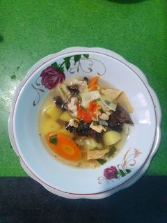 Foto resep Sop kembang tahu jamur