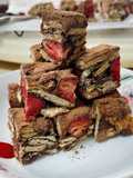 Strawberry Cocoa Nougat Bars