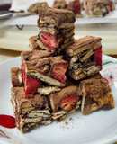 Strawberry Cocoa Nougat Bars