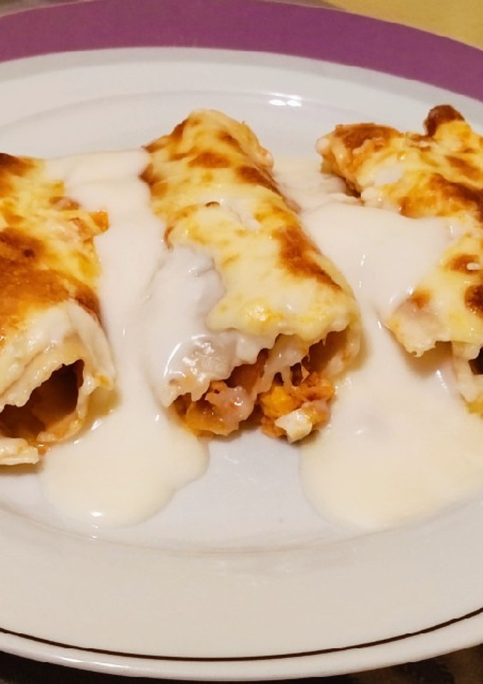 Una foto de Canelones rellenos de atún ☺️