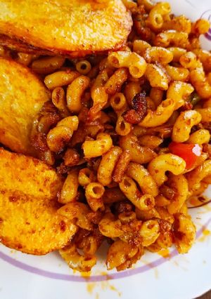 عکسی از دستور ماکارونی با سویا