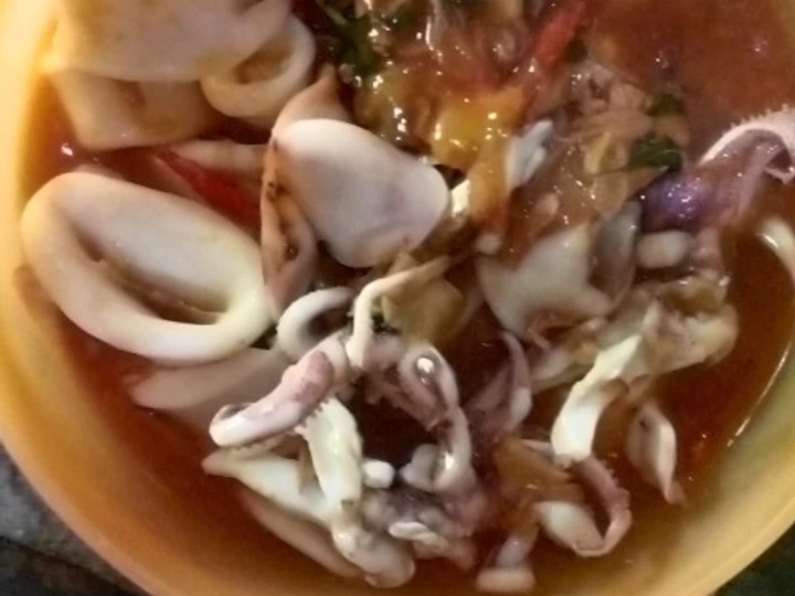 Cara Mudah Menyiapkan Resep Tumis cumi kemangi saos tiram yang Lezat Sekali Anti Ribet, Mantap