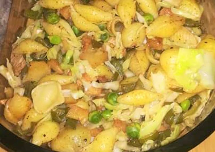 Recipe of Perfect Chicken and Vegetable Macaroni Recipe👌
