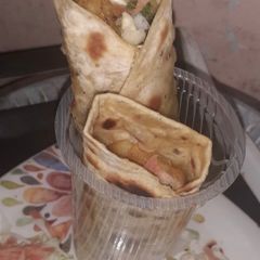 A picture of Veg frankie roll.