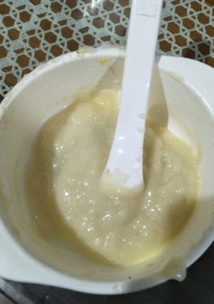Foto resep Mpasi 6mo - breakfast - Bubur oats edamame