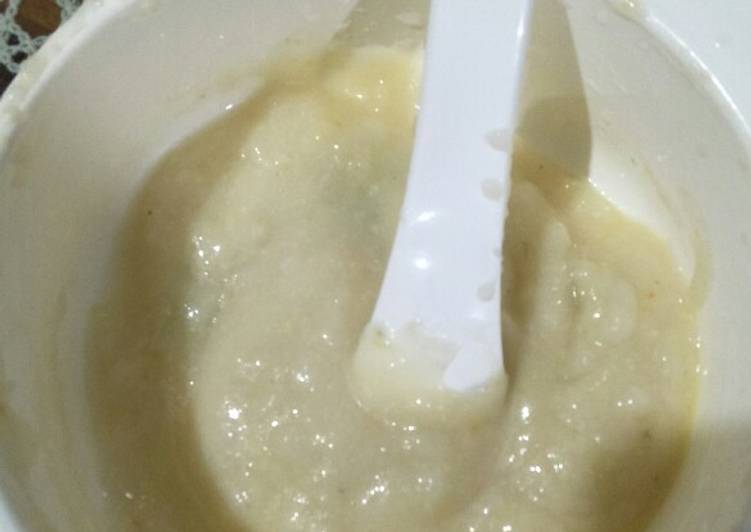 Cara Membuat Mpasi 6mo - breakfast - Bubur oats edamame Anti Ribet!
