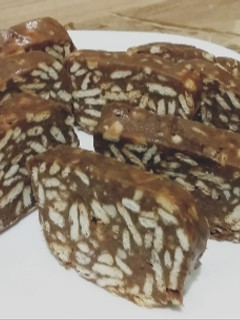 Una foto de Salchichón de chocolate
