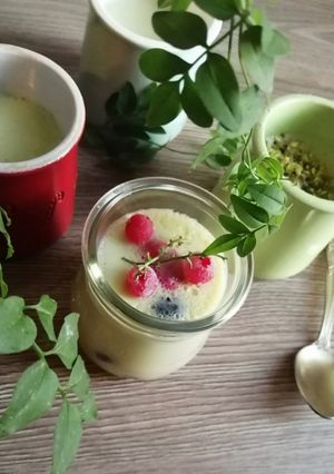Une photo de Crème dessert pistache 🍧