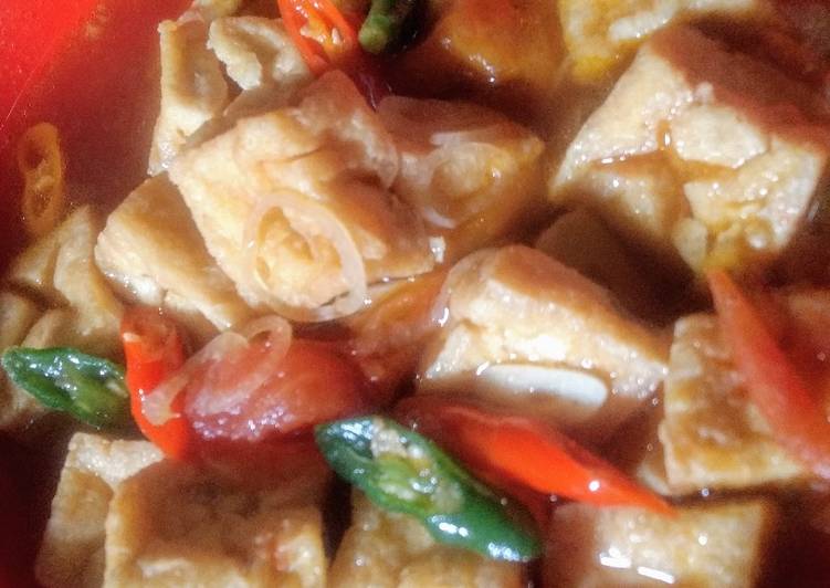 Tumis Tahu Pedas Manis