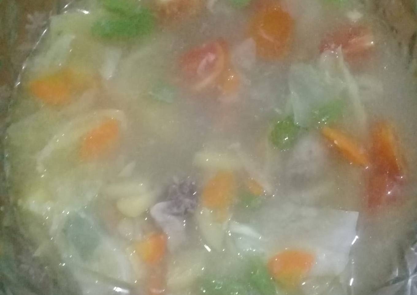 Sup Ayam Kentang Sayur