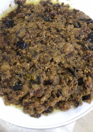 صورة لوصفة مخلل الباذنجان بالطحينة
