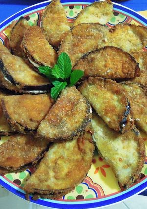Foto di Melanzane fritte ripiene di prosciutto e mozzarella