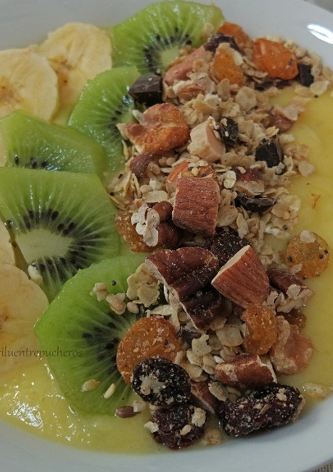 Una foto de Smoothie bowl de mango