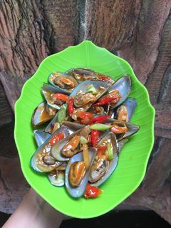 Foto resep Kerang Hijau Saus Padang