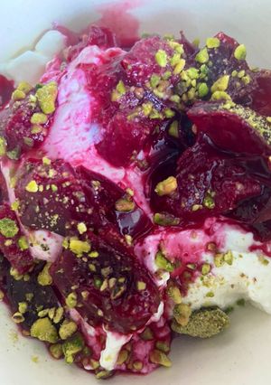 A picture of Spiced Plums - Vegan.